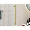 48" W x 76" H Frameless Sliding Glass Shower Door with Handle Clear Tempered Glass Stainless Steel Frame Adjustable Installation 6