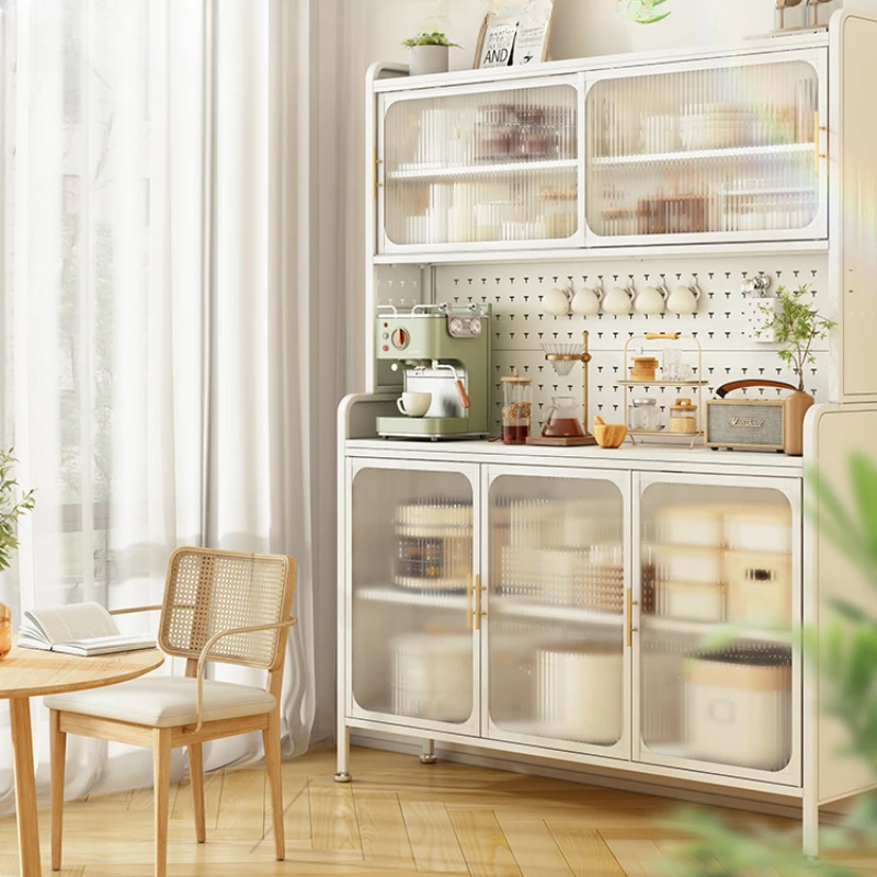 White Metal Sideboards Display Space Saving Storage Nordic Buffet Sideboards Cupboard Armario De Cocina Home Furniture MR50CJ