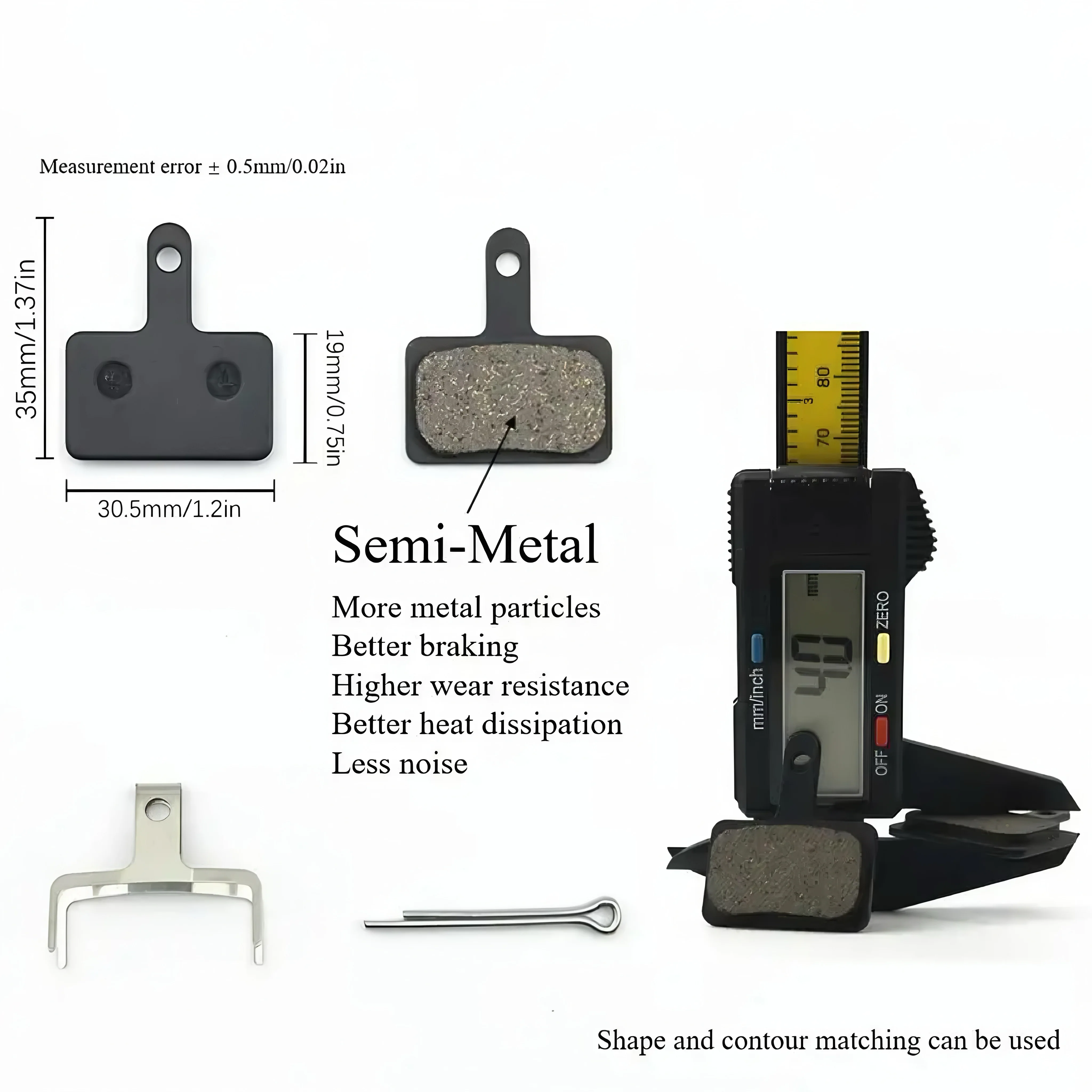 5/10/15/20/25/30Pairs Bicycle Mountain Bike Disc Brake Pads Resin For Shimano B01S MT200M400MT500UR300M315M355M525M575M3050M4050