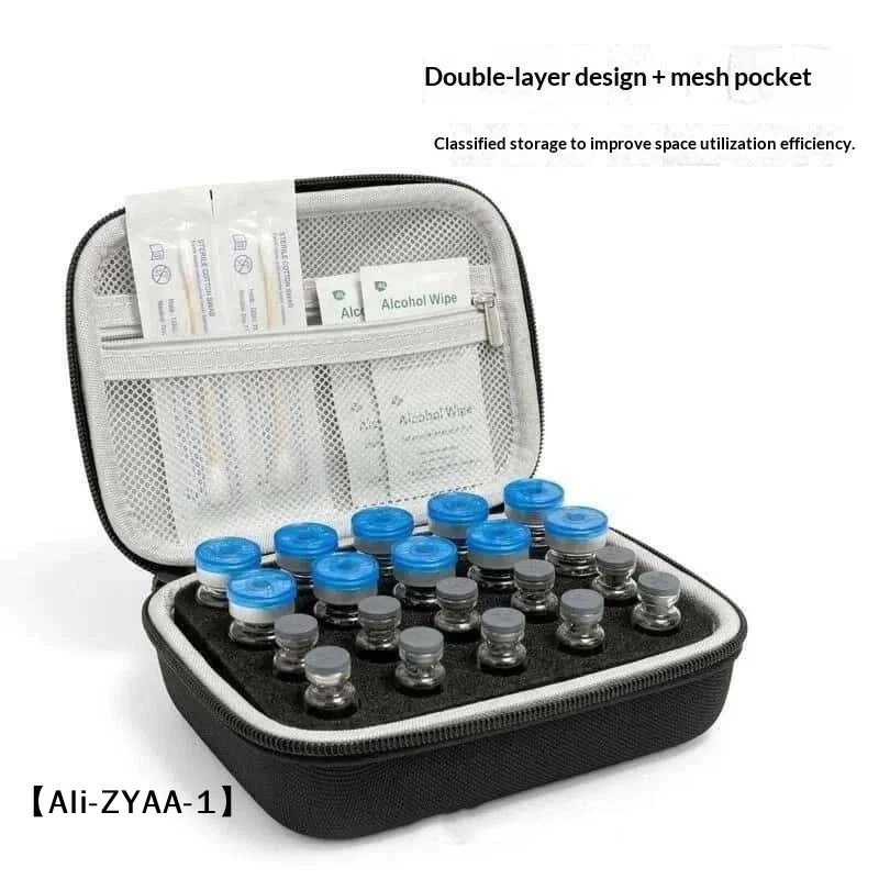 【A】3ML/10ml 인슐린 바이알 보관 케이스 9/10/15/30 슬롯 방진 인슐린 바이알 보호기 내마모성 충격 방지