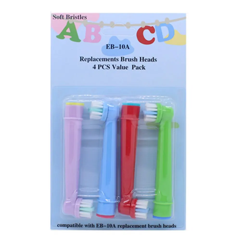 4pcs Kids Children Electric Toothbrush Head For Oral B EB-10A Toothbrush Replacement Brush Heads Oral Hygiene Clean Brush Head - Image 6