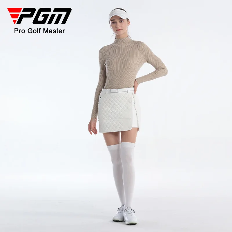 PGM Women Golf Short Skirt New Lady Clothing Autumn and Winter Warm A-line Skirt Sports Comfortable Girl Wear QZ096