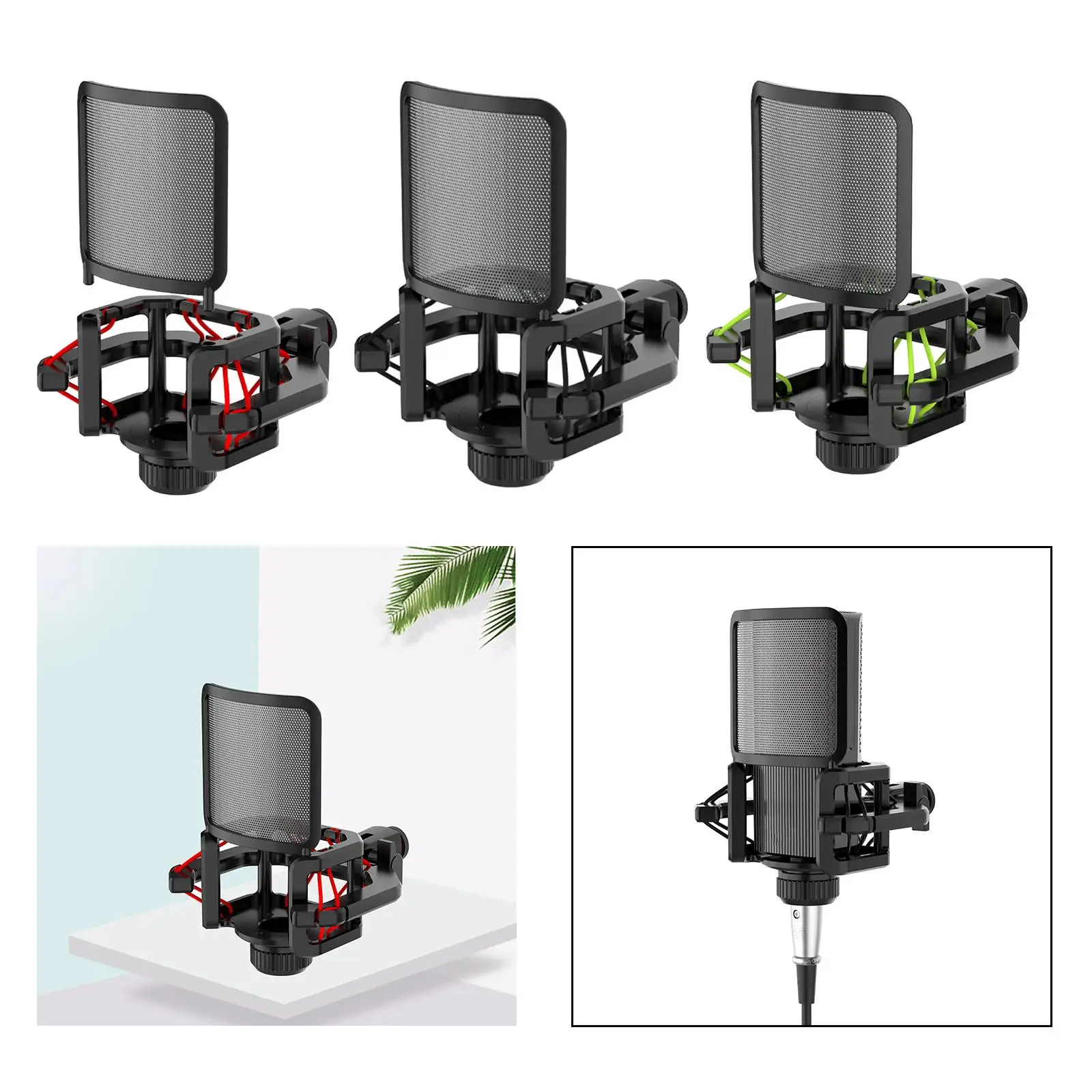 마이크 쇼크 마운트 마이크 방진 전문 견고한 스탠드 마이크 쇼크