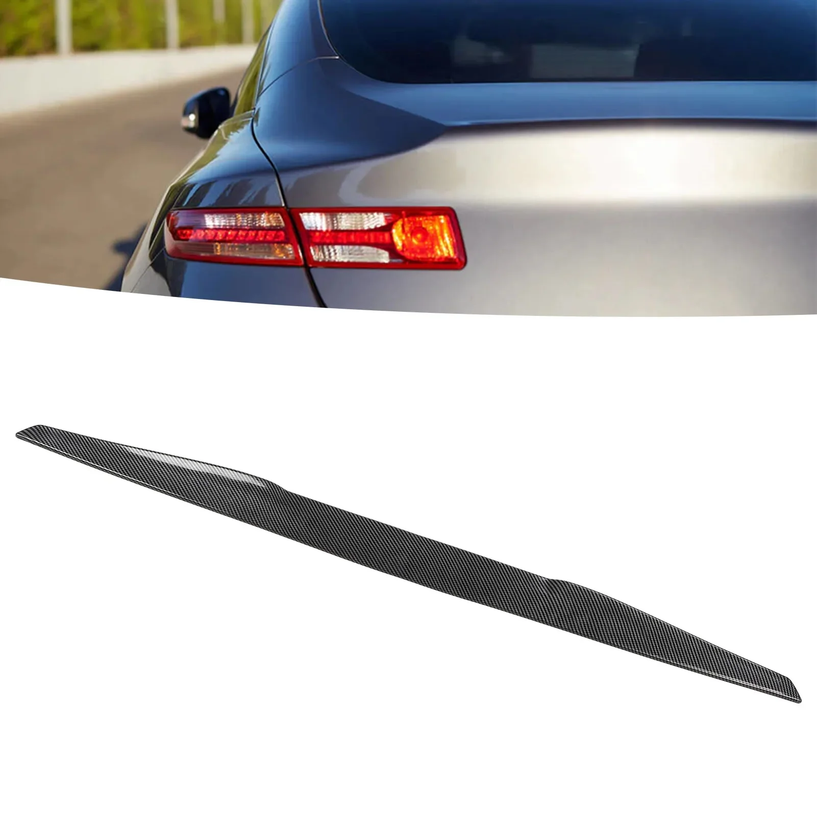 Lo Spoiler del bagagliaio posteriore da 99cm aumenta la stabilità di guida riduce la resistenza al vento universale per auto ner - Image 5