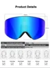 New Color-Changing Ski Goggles All-Weather Transparent Color-Changing Double-Layer Anti-Fog Cylindrical Ski Sports Glasses 6