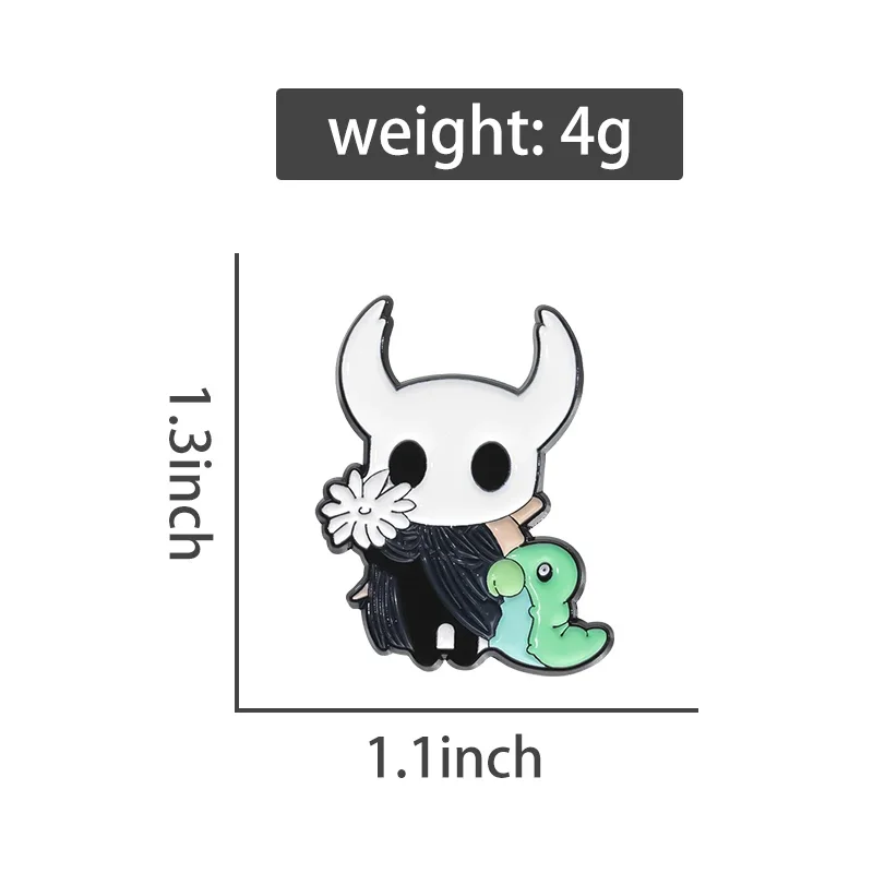 Hollow Knight Enamel Brooch - Character Detail 1