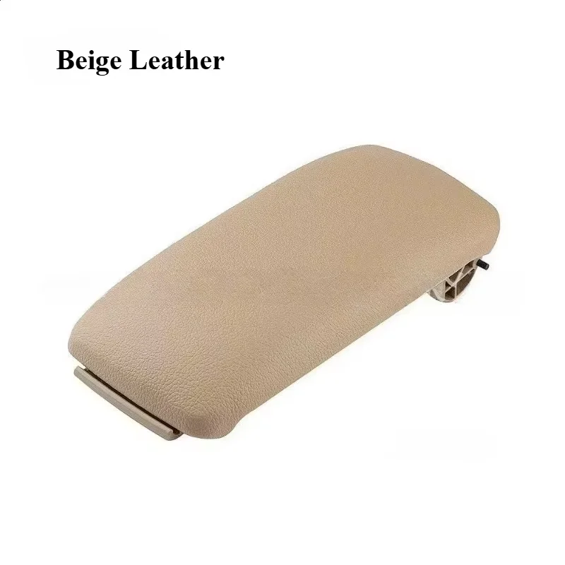Tri-Tone Leather Car Armrest Center Console Lid - Premium PU Leather Auto Accessory Replacement