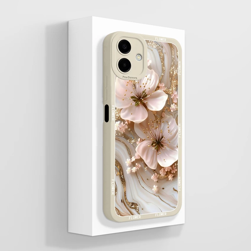 Pretty Flower Lemon Pattern Fashion Silicone Phone Case
