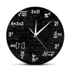 Math Equations and Notations Mathematics Chalkboard Geek Wall Clock Educational Gifts For Kids Teachers School Classroom Decor 1