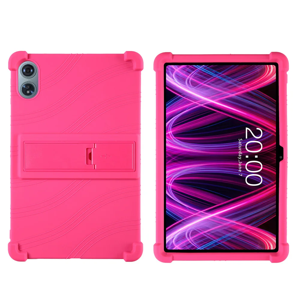 Shockproof 12-Inch Tablet Case with Soft Silicone Stand - Protective Shell Cover