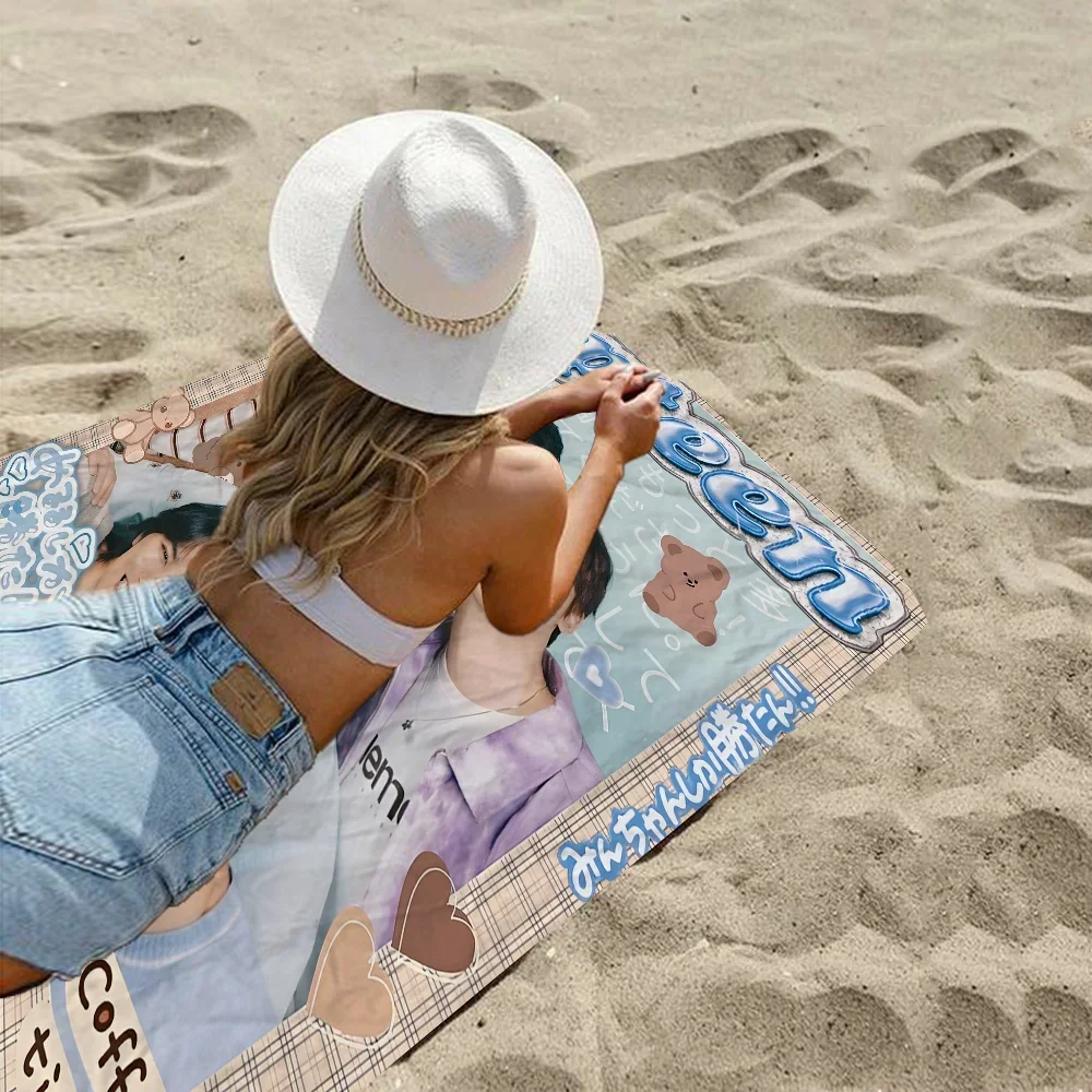 Korea Kpop A-Astro Banner Microfiber Printed Beach Towel Mountain Climbing Yoga Beach Swimming Running Absorbent Soft Towel 3