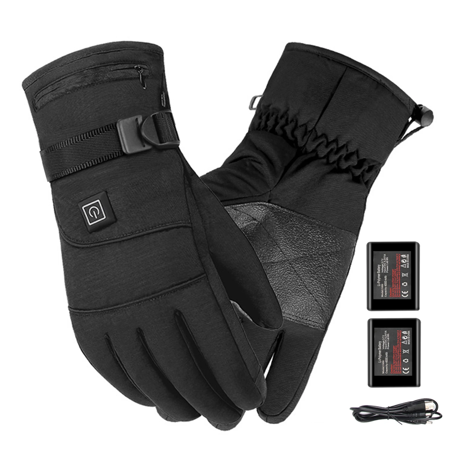 Electric Heated Gloves Heated Gloves Rechargeable Heated Motorcycle Gloves Winter Touchscreen