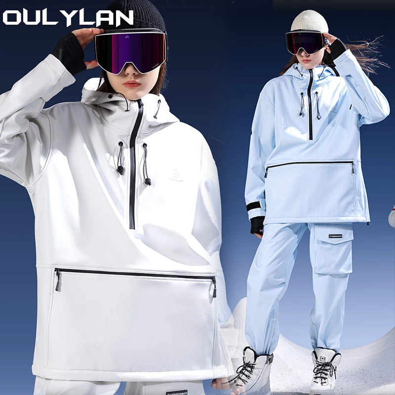 

New Winter Ski Suit Women Outdoor Snowboarding Jacket Men Warm Skiing Set Wind Proof Waterproof Snow Pants