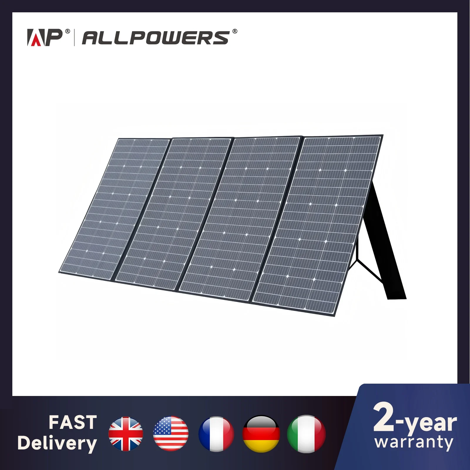 ALLPOWERS Foldable Solar Panel 400W / 200W / 140W / 100W / 60W Solar Charger with Solar Output for Power Station Solar Generator