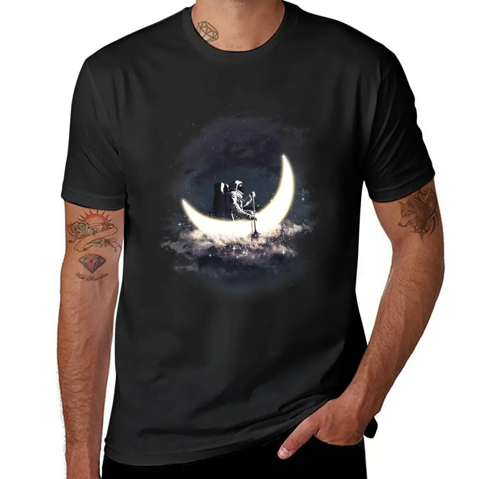 

Moon Sailing T-Shirt Blouse funny t shirts T-shirt for a boy boys t shirts tshirts for men