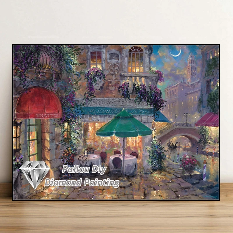 Italy Venice Landscape Diamond Painting Full Square Drills Building And River Cityscape Embroidery Cross Stitch Home Decor