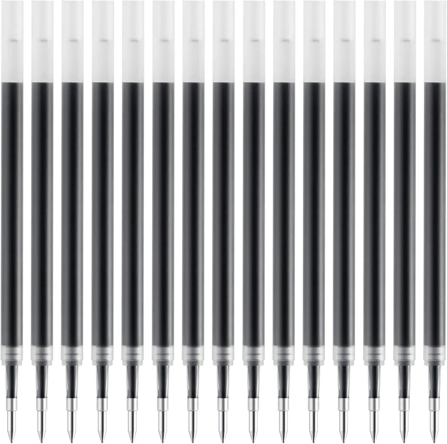 20개입 잉크펜 리필, 파일럿 G2, 샤피 젤 펜 0.5 리필과 호환, 블랙, 파인 포인트 펜 리필 (클릭펜용)