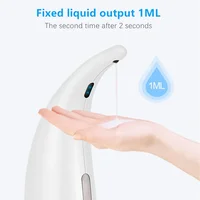 Bathroom 300ML Soap Dispenser Automatic Liquid Soap Dispenser Infrared Smart Sensor Kitchen Touchless Foam Shampoo Dispensers 2