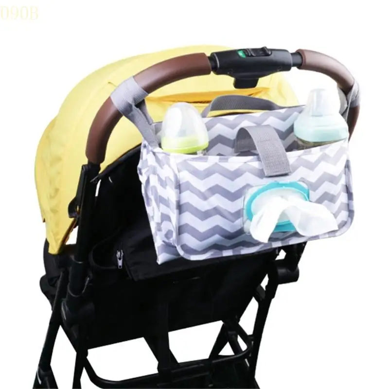 090B Lightweight Stroller Wet Wipes Holder Handy Storage Bag Newborn Nappy Changing Mat Bottle Holder Practical Storage Bag