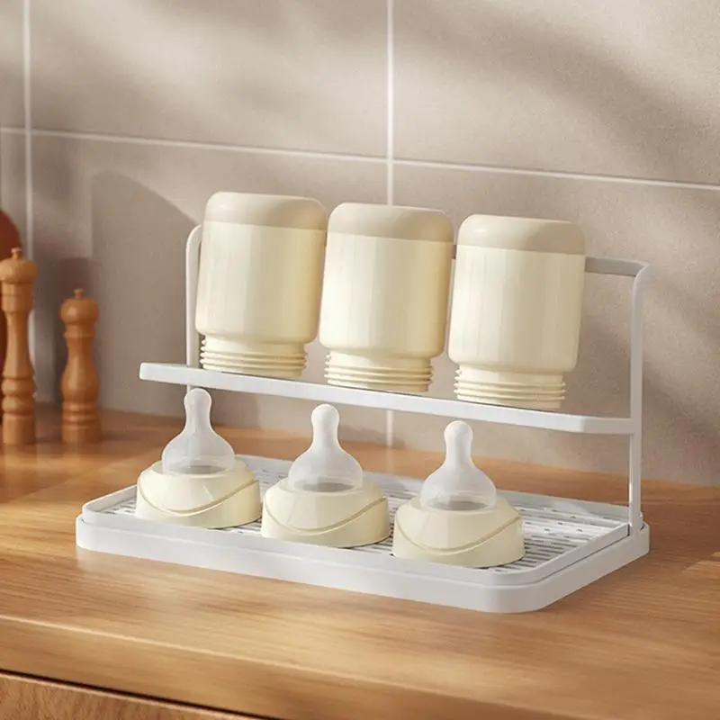Coffee Cup Stand Food Grade Metal Cup Rack Stand Multifunctional Storage Rack Rustproof Coffee Drain Holder for Living Room cup storage holder