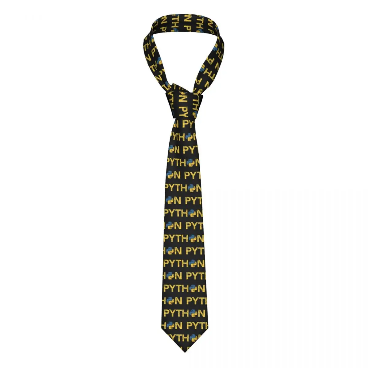 

Programmer Retro Style Classic Tie Python Linux Code Ties 3D Printed Cravat Wedding Necktie Polyester