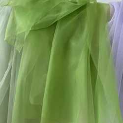Versatile Green Soft Tulle Fabric for Elegant Decorations & Apparel (Spring Green)
