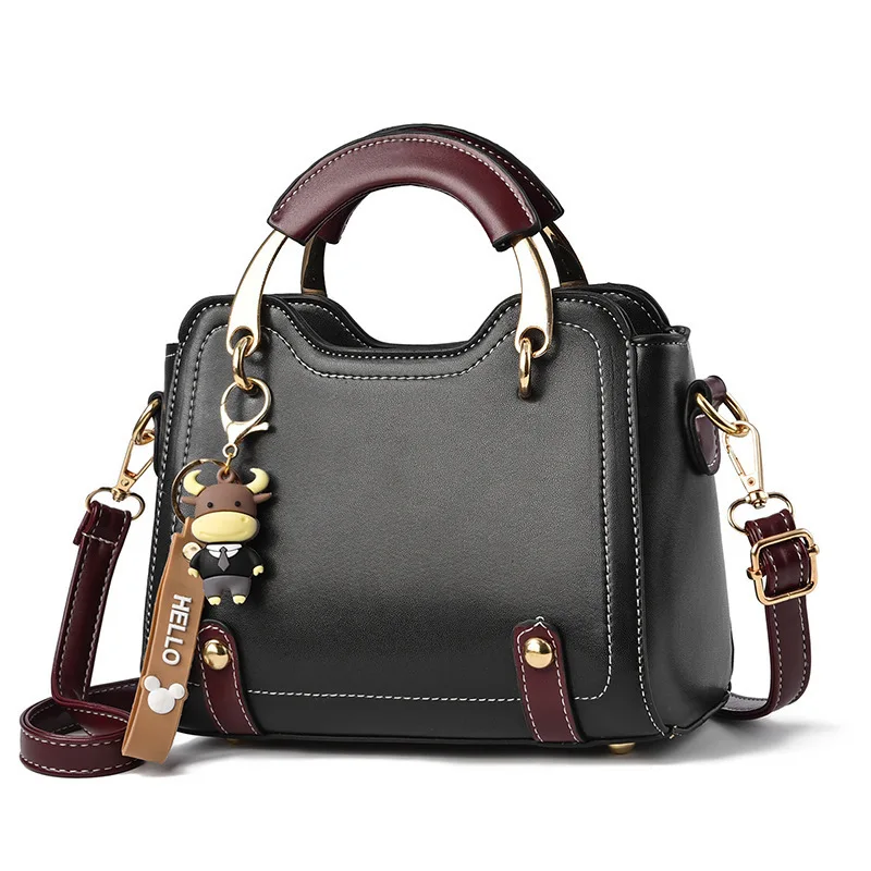 New brand shoulder Bag leather  Women's luxury designer handbag for 2024 women European and American retro cross body Tote bags