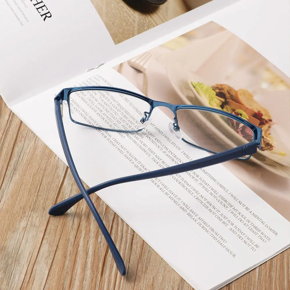 Mode Business Lesebrille Männer Vision Pflege Brille Titan legierung Rahmen männliche Hyperopie Presbyopie verschreibung pflicht ige Brille – Detail 11