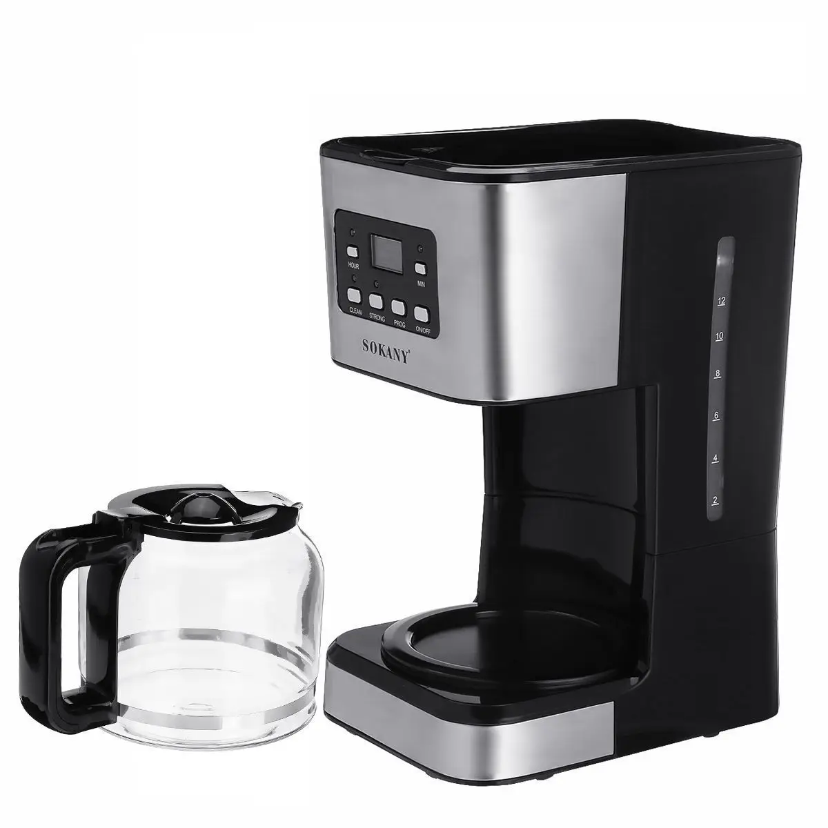 XEOLEO Automatic Coffee Machine Drip Cafe Maker 1.5L Glass Kettle American Espresso Coffee Maker Keep Warm Tea Pot Boiler 6 XEOLEO Automatic Coffee Machine Drip Cafe Maker 1.5L Glass Kettle American Espresso Coffee Maker Keep Warm Tea Pot Boiler 6