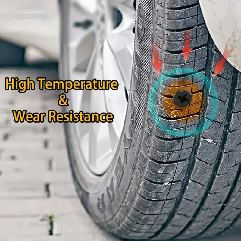 10 Stück Auto Motorrad Vakuum Reifen Reparatur Nägel LKW Roller Fahrrad Reifen Pannen Reparatur schlauch lose Werkzeuge Gummi Metall Zubehör – Detail 6