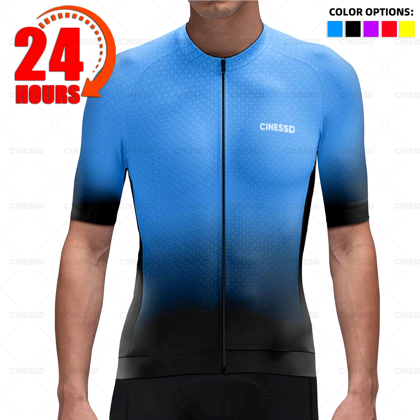 CINESSD Cycling uniform Sets Men's Short Sleeve Mallot