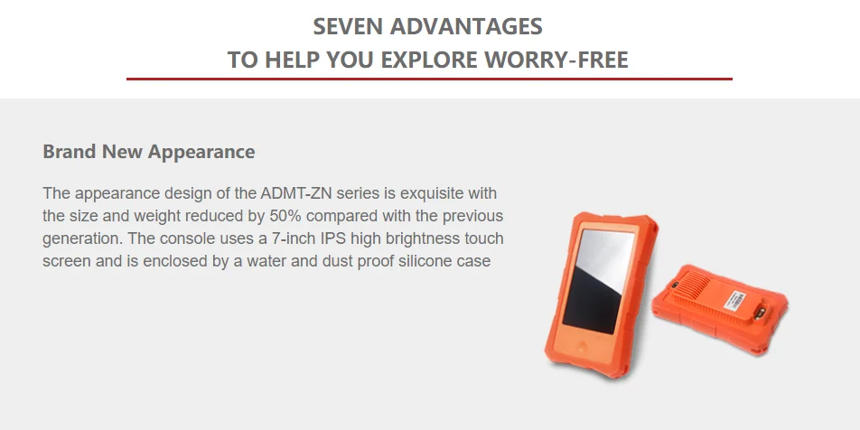 High quality Quick Version Water Finder New ADMT-1200ZN Radar Underwater Detecto