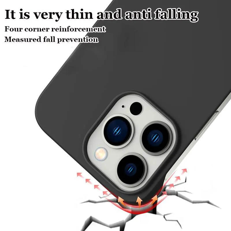 Ultra Thin Frameless Hard PC Case iPhone 15 14 13 12 Mini 11 Pro Max X XR XS SE 7 8 Plus Shockproof Cover iphone case phone case phone protector cover