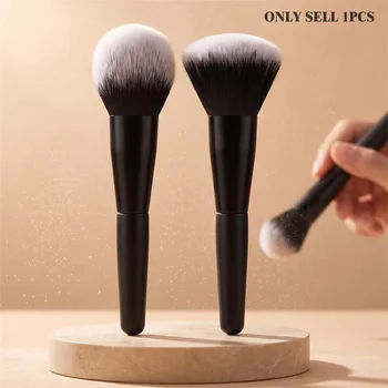 1 pennello per trucco multiuso con setole sintetiche morbide - Strumento tutto in uno per fondotinta, fard e contorno per una facile applicazione