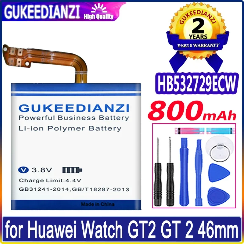 Batteria Gukeedianzi Da 800Mah Batteria Da 46Mm Per Huawei Watch Gt2 Gt 2 Smartwatch Batteria Da 46Mm