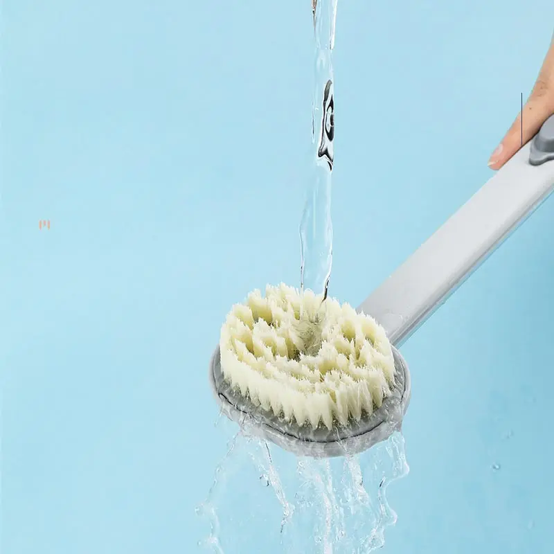 Long Handle Liquid Bath Brush Soft Body Scrubber Shower Exfoliator Scrub  Skin Massager Back Cleaning Brush Bathroom Accessories - Bath Brushes,  Sponges & Scrubbers - AliExpress