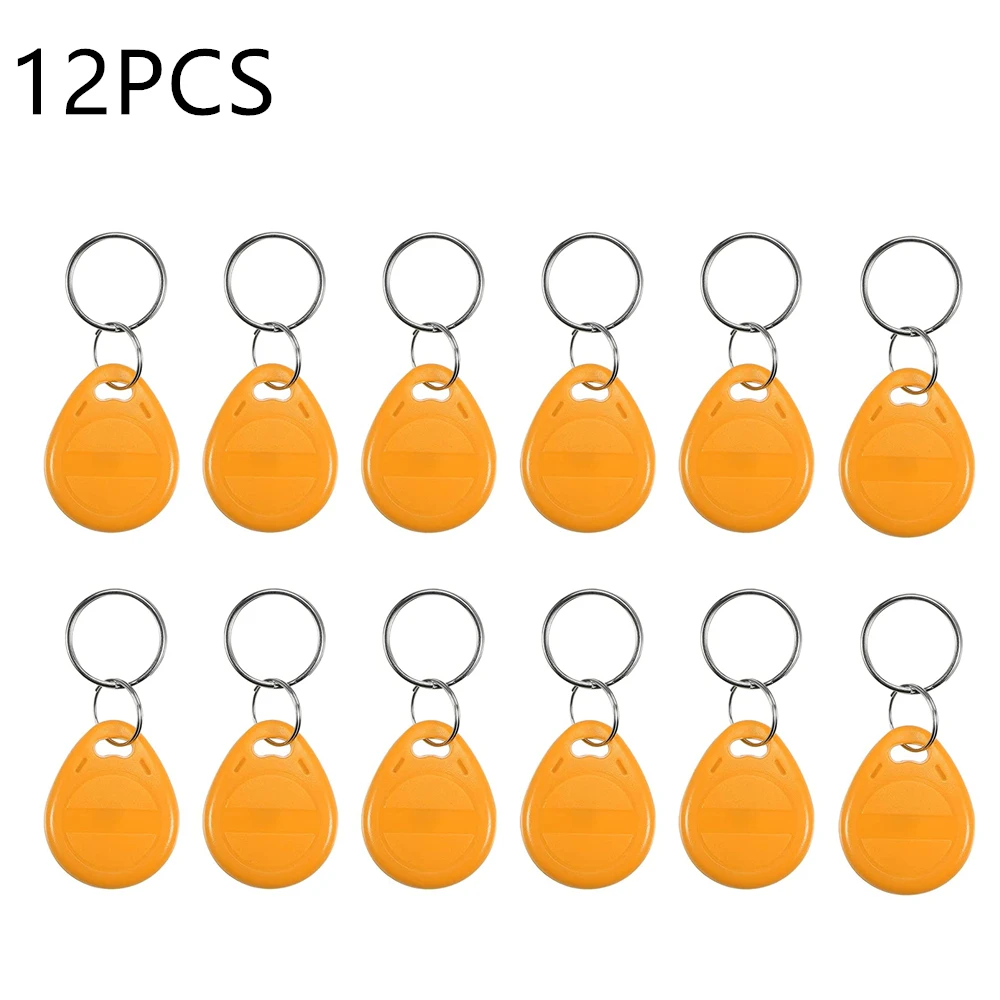 12-Piece Multi-Color RFID Keyfob Set with Rewritable Functionality