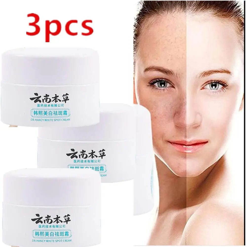 

3PCS Yunnan Herb Powerful Whitening Freckle Cream Remove Acne Spots Dark Spots Face Moisturizing Face Skin Care Beauty