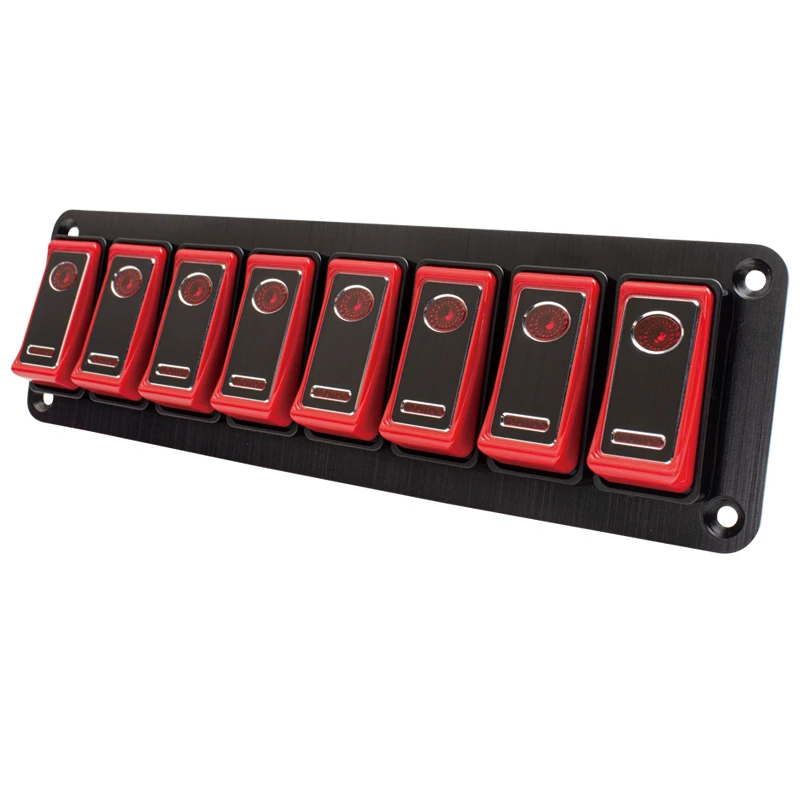 Metal Button Rocker Toggle Switch Panel For Car Truck Marine Boat Rv