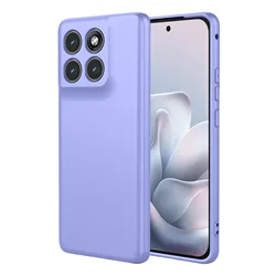 Flexible Liquid Silicone TPU Protective Phone Case Cover for Motorola Edge 70 (Purple)