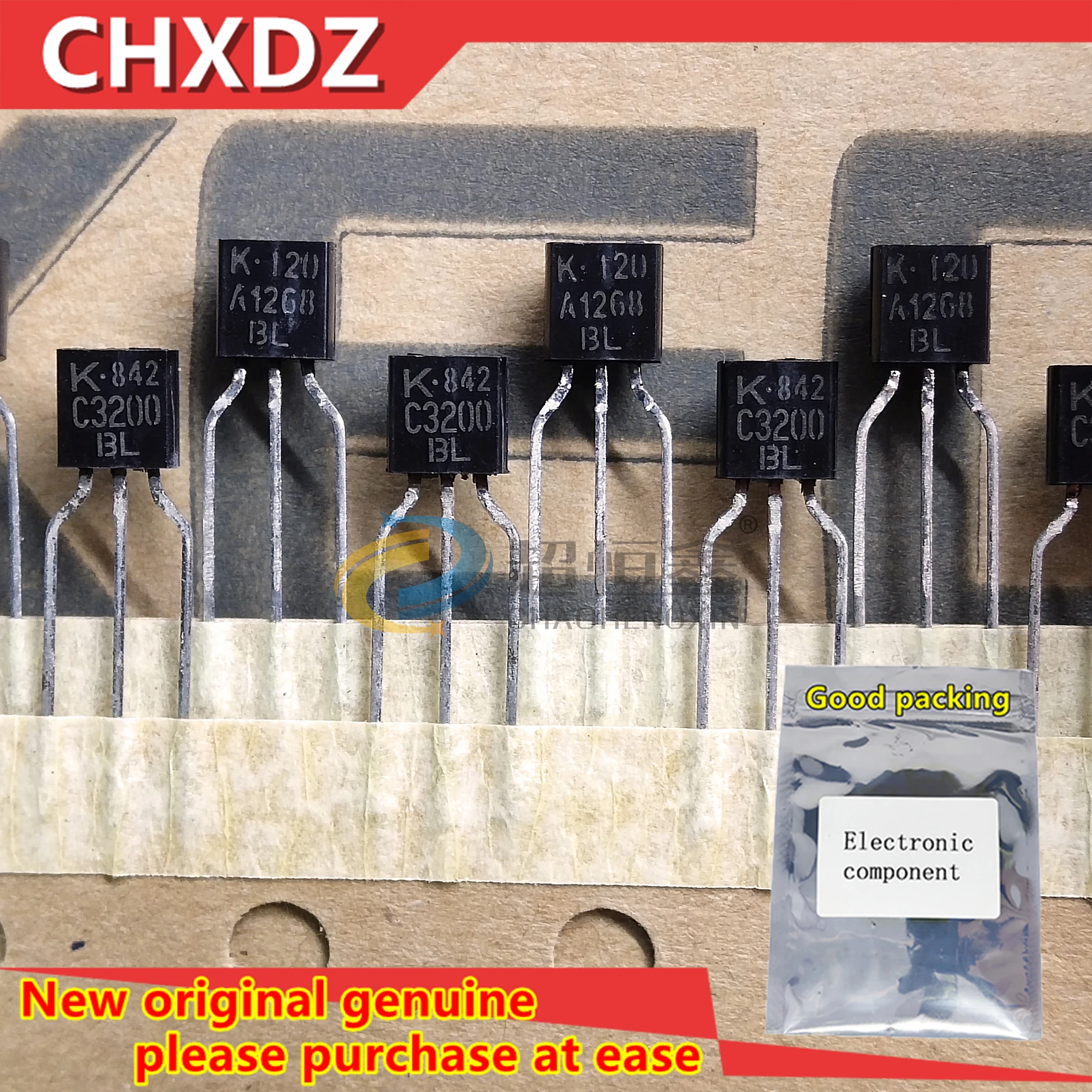 Korean Original KEC KTA1268 KTC3200 A1268 C3200 BL TO-92 Can Replace 2SA970 2SC2240 BL Sold from 1 pair
