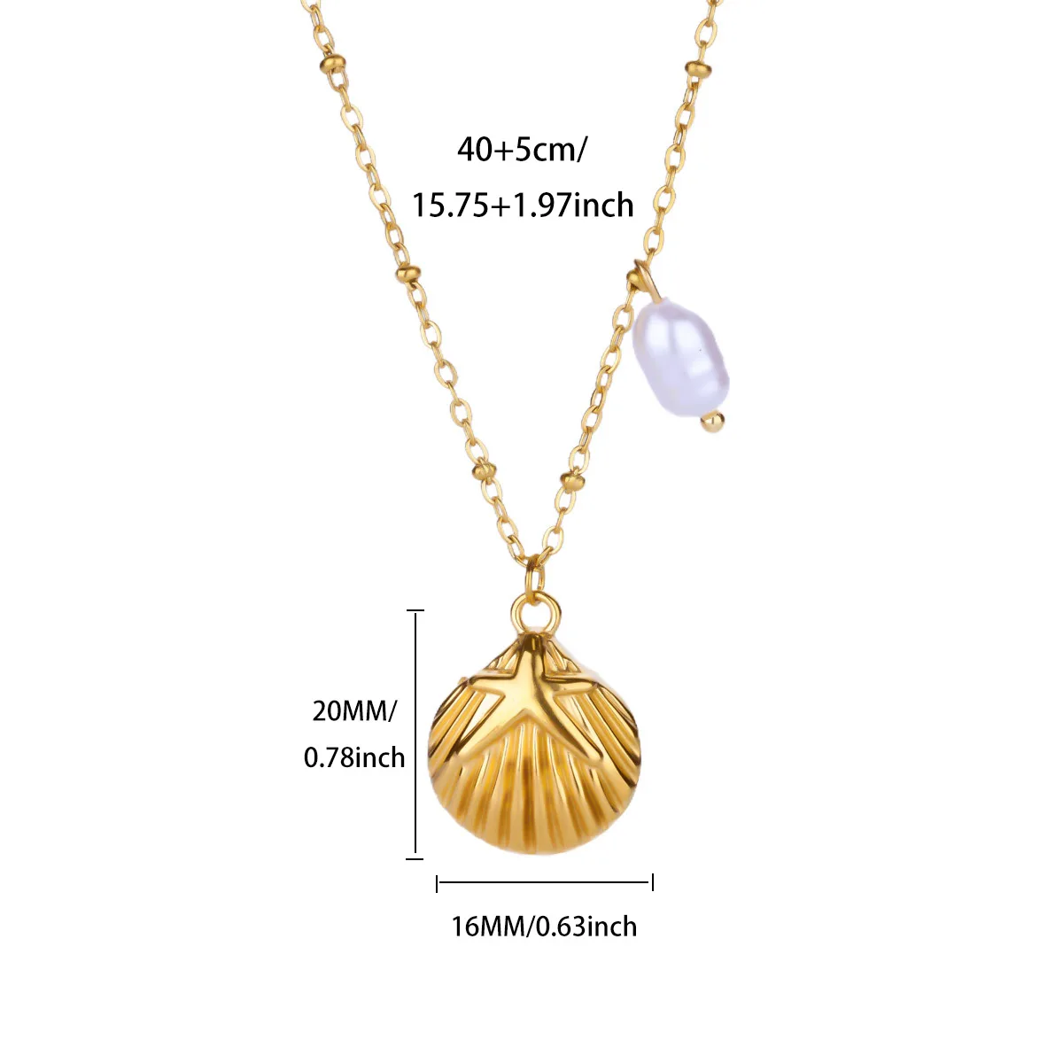 Shell Stainless Steel Necklaces For Women Necklace
