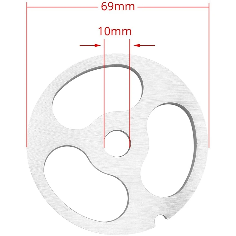 Type 12 Stainless Steel Meat Grinder Plate Discs Blades For Kitchenaid Mixer FGA Food Chopper Meat Grinders meat grinder parts