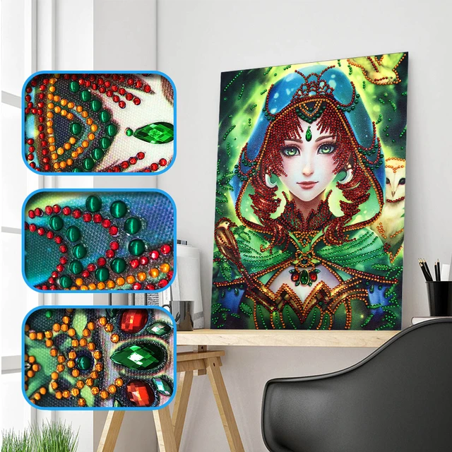 30*40CM 5D DIY Full Round Drill Diamond Painting Stained Glass Painting Kit  Home Decoration Art Craft Mosaic Painting - AliExpress