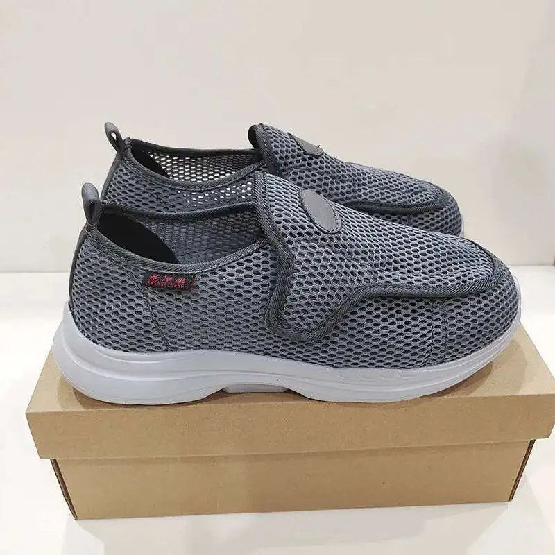 Women Men Diabetic Shoes Summer Breathable Injury Bandaging Surgery For Patients Swollen Feet Adjustable Shoe Width Shoes 5