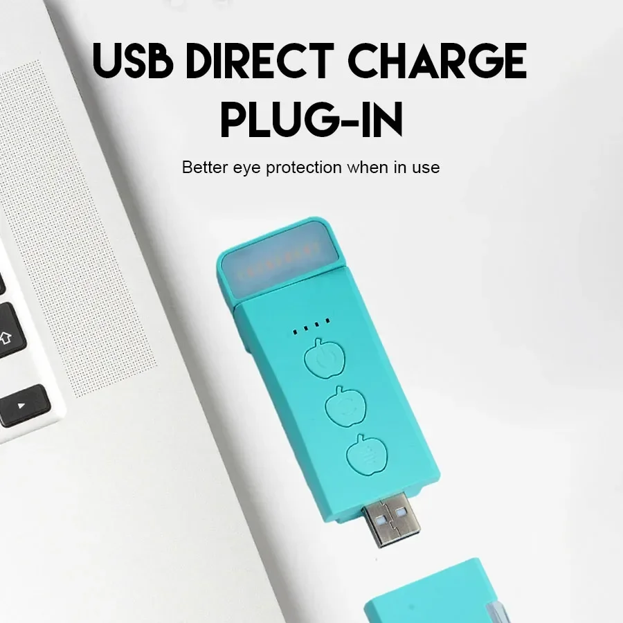 USB Rechargeable LED Book Light 1800K-6000K Portable Clip Desk Light 500mAh Bookmark Reading Adjustable Brightness 15 Gear