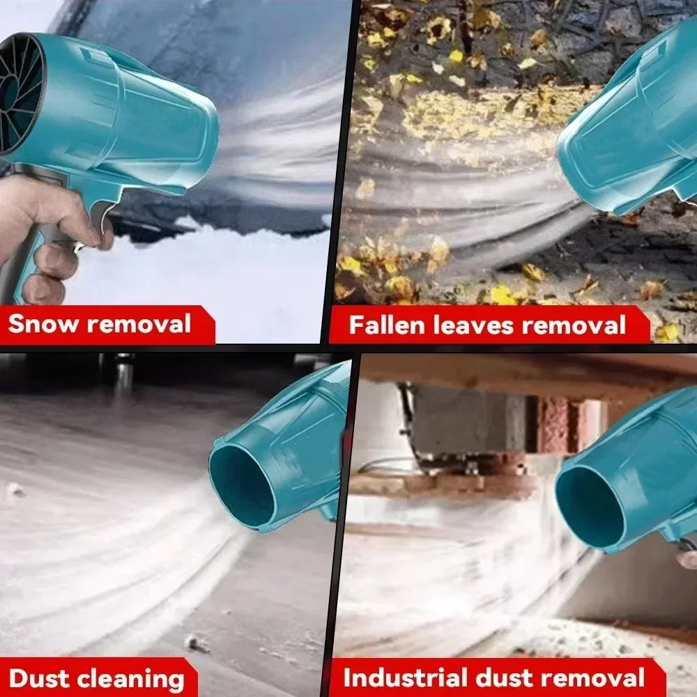 Jet Blower Portable Violent Turbo Fan Powerful Air Blower For Makita 18V Battery Wireless Handheld Fan Car Wash Air Gun Dryer 3