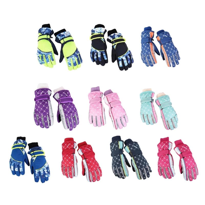 

Winter Mittens Ski Gloves Waterproof Thermal Gloves for 5-8 Years Kids Children