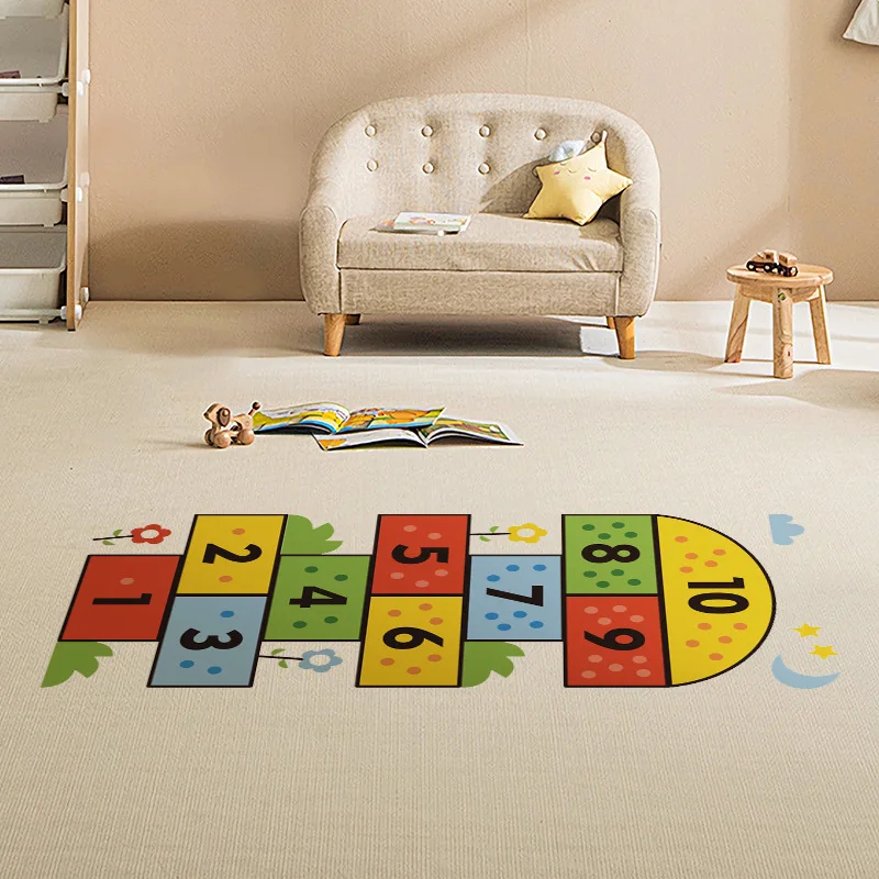 Wall Stickers Vinyl Decal Stickers Children Room Decoration kids room number jump game floor sticker self adhesive baby nursery bedroom decor cartoon wall decal