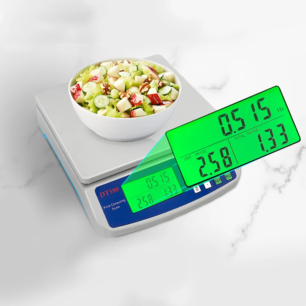 40kg/1g Large Digital Kitchen Scale Price Computing Scale for Meat Vegetables